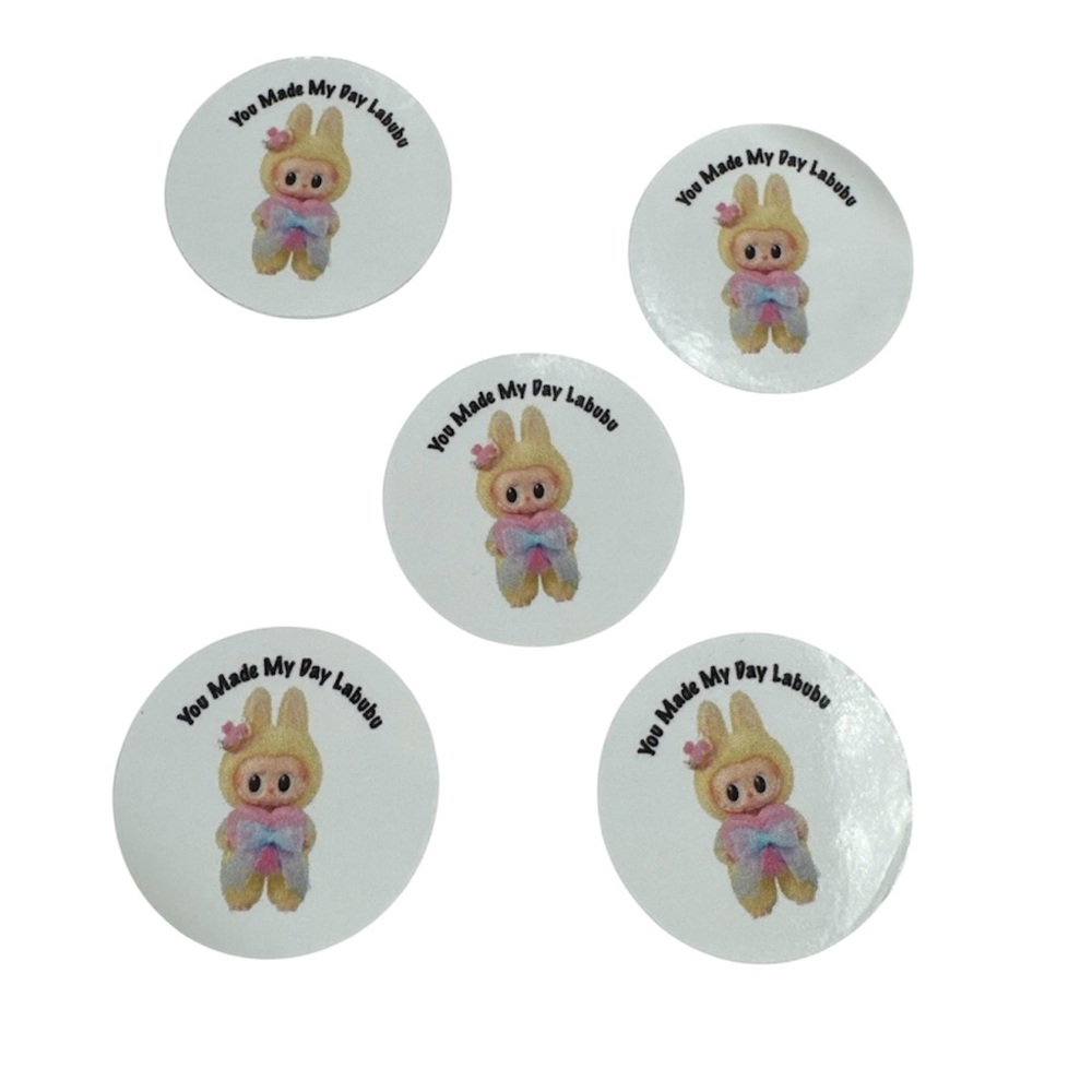 100 You Made My Day Labubu Stickers (Waterproof)